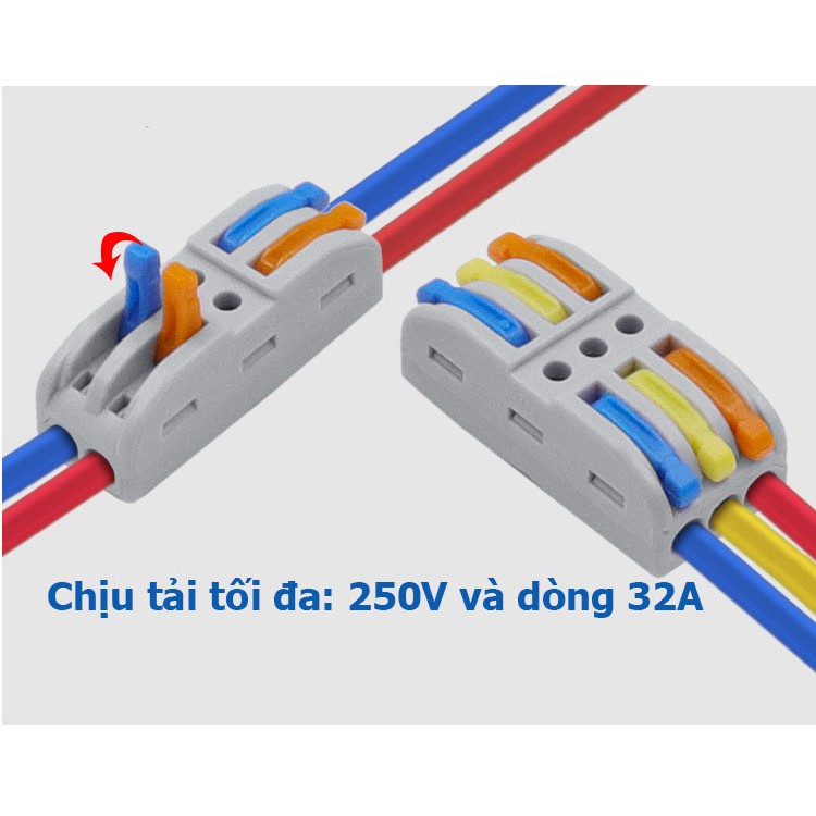 Cút nối dây điện nhanh Kẹp giắc KV212 KV214 KV111 2