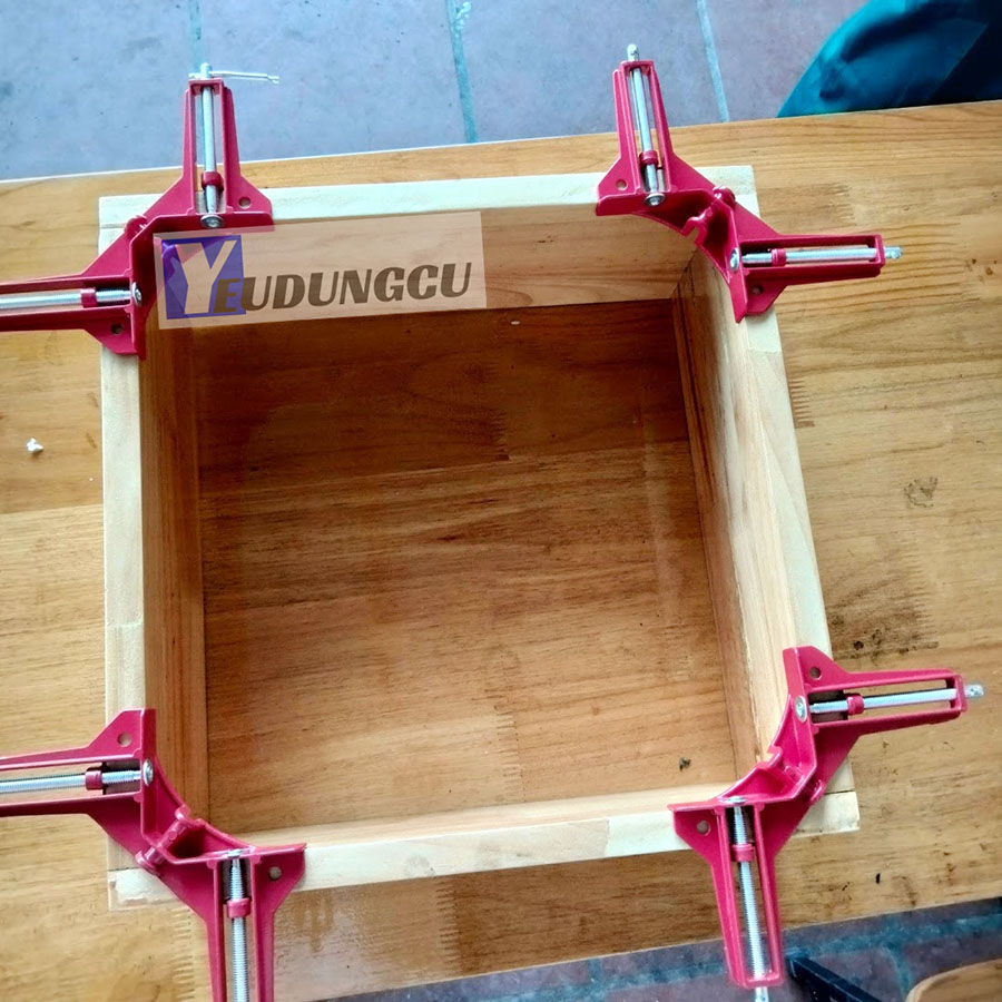Ê tô kẹp góc vuông rộng tối đa 7cm - Cảo ke góc 90 độ cỡ lớn dùng cho gỗ , sắt hộp , kính