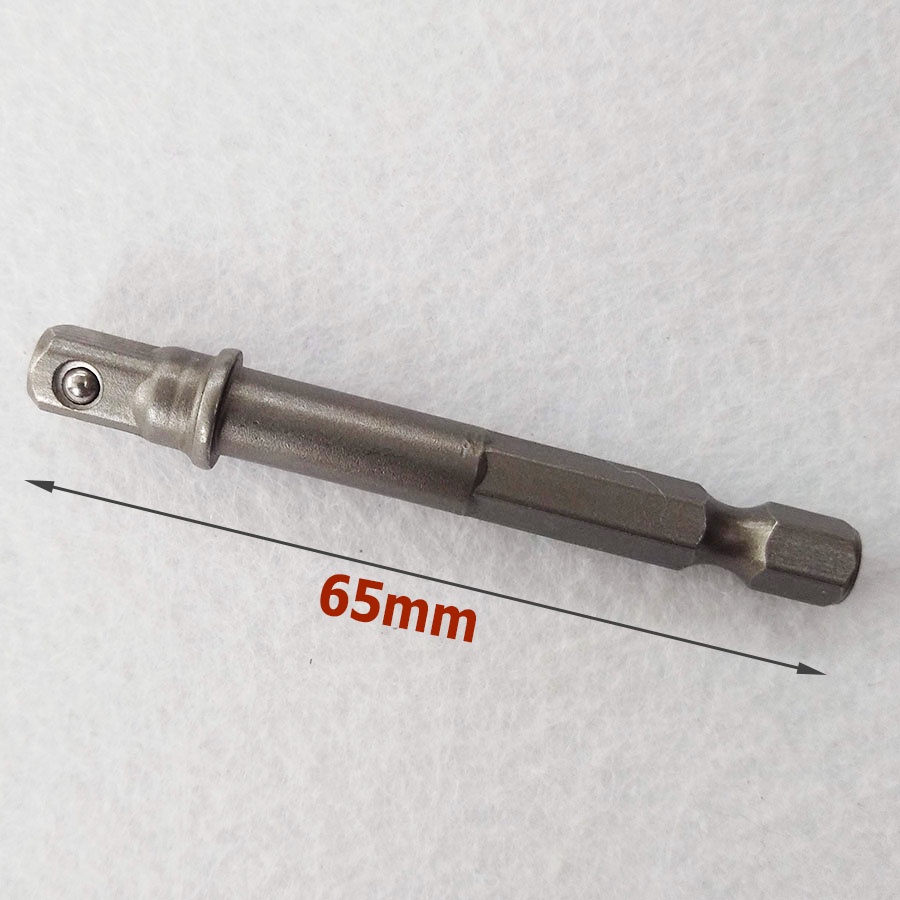 Đầu chuyển vít sang khẩu Bulong (chuôi lục giác) 3 kích cỡ 1/4 3/8 1/2 (dài 7cm)