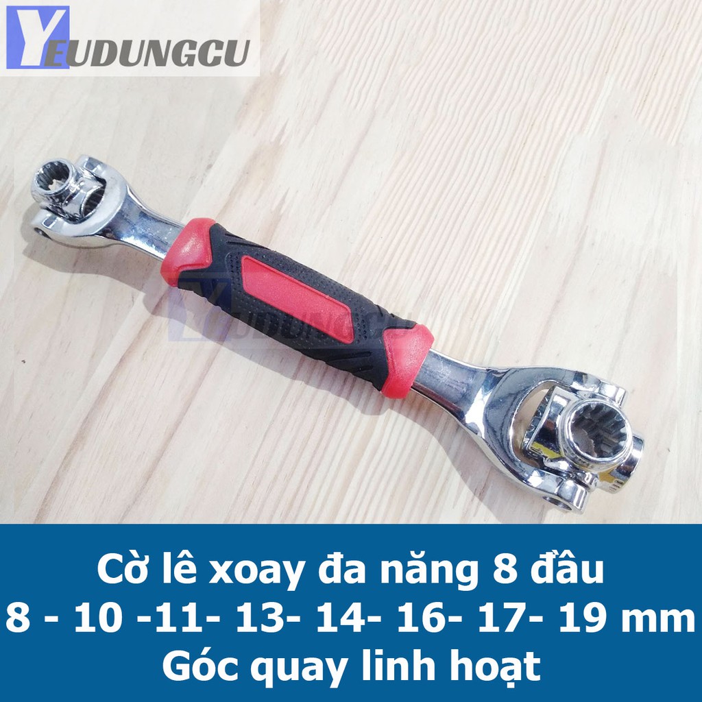 Cờ lê đa năng 8 đầu xoay  8 - 10 -11- 13- 14- 16- 17- 19 mm