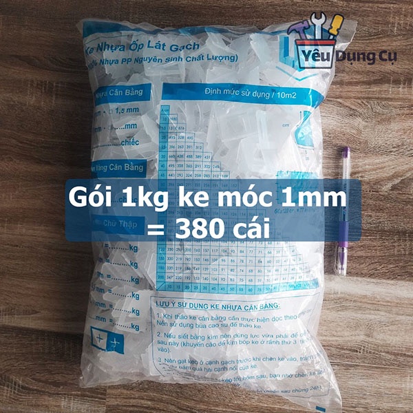 Túi 1 kg Ke nêm cân bằng lát gạch