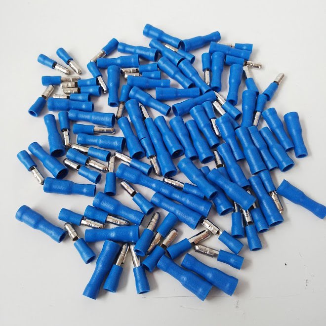 Túi gồm 50 cặp Jack đực cái 4mm đầu COS nối dây điện