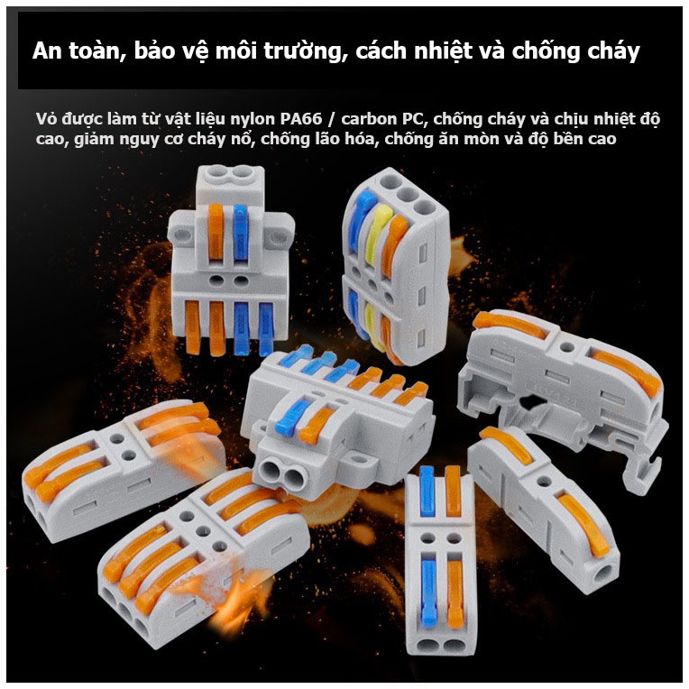 Cút nối dây điện nhanh Kẹp giắc KV212 KV214 KV111 2
