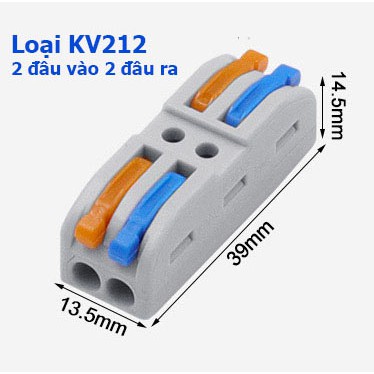 Cút nối dây điện nhanh Kẹp giắc KV212 KV214 KV111 2