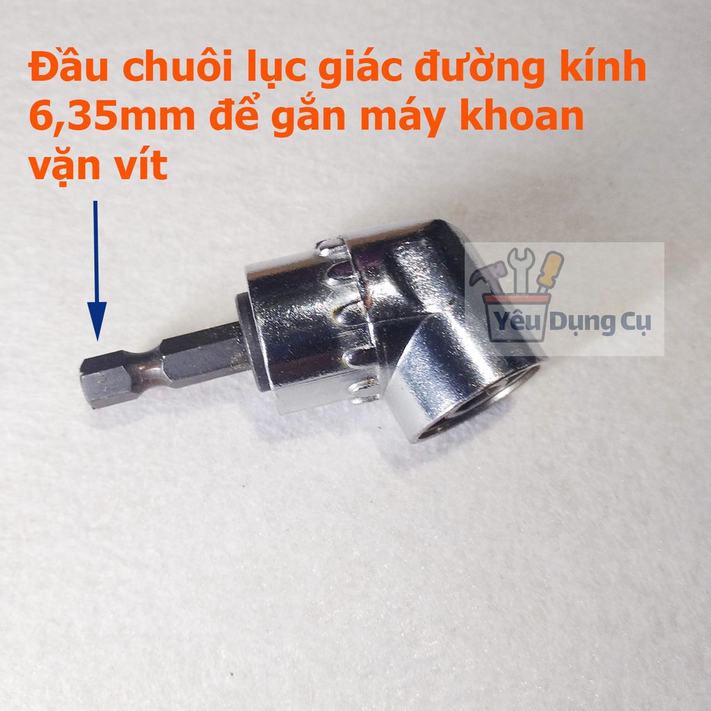 Đầu chuyển hướng bắt vít chân lục giác dùng cho máy khoan bắn vít