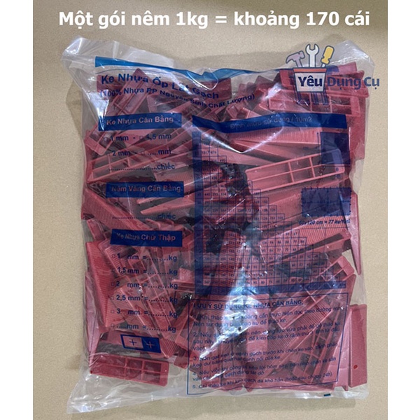 Túi 1 kg Ke nêm cân bằng lát gạch