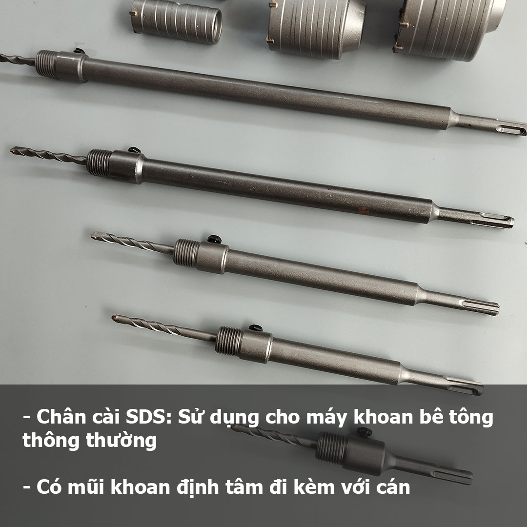 Phụ Kiện Mũi Khoan Rút Lõi Tường Bê Tông 30-90mm Lắp Cho Máy Khoan Bê Tông
