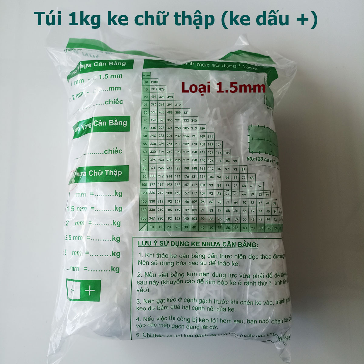 Ke lát gạch chữ thập- Ke Dấu Cộng 1mm - 10mm