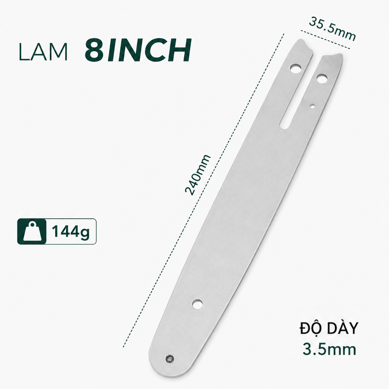 Lam Dây Xích Thay Thế 4inch - 6inch - 8inch Cho Máy Cưa Xích Chạy Pin & Bộ Chuyển Đổi Cưa Xích