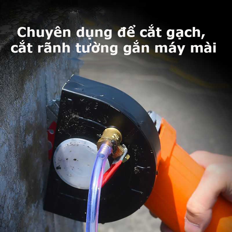 Nắp chụp gắn máy mài để cắt gạch và rãnh tường - Hỗ trợ dẫn nước