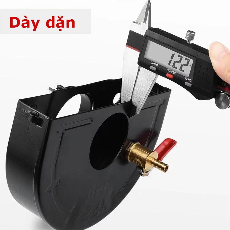 Nắp chụp gắn máy mài để cắt gạch và rãnh tường - Hỗ trợ dẫn nước