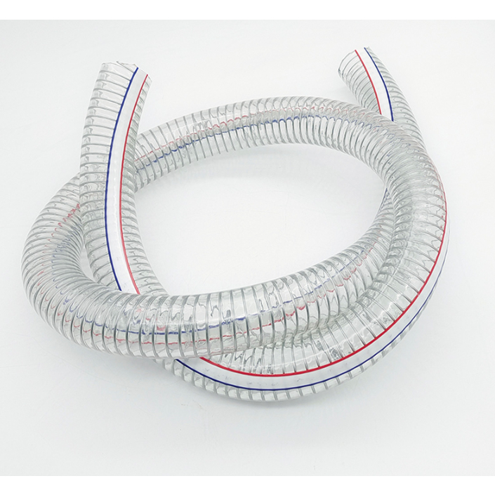 Ống nhựa mềm lõi lò xo thép . Ống PVC trong suốt chống gập dẫn nước, dầu