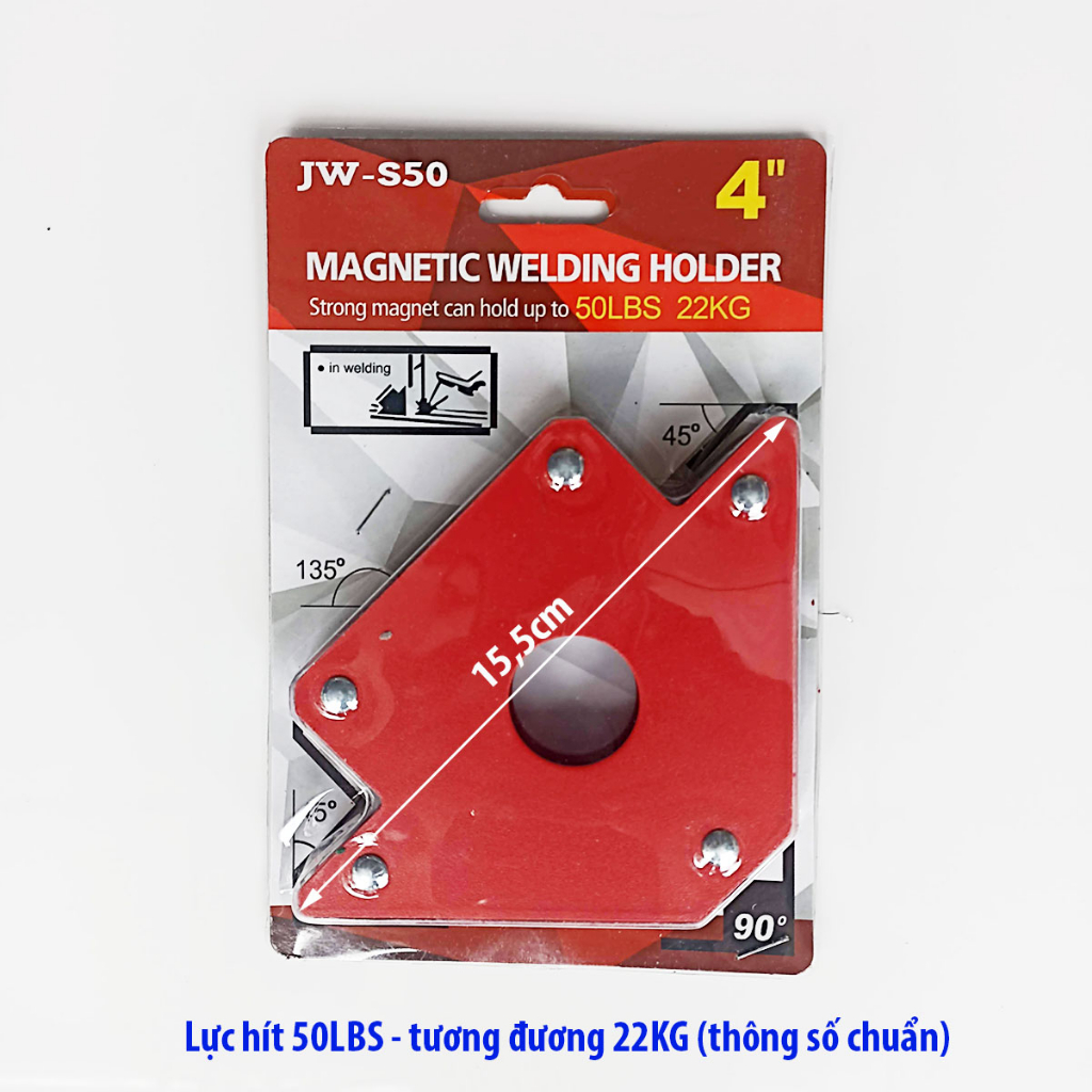 Ke góc nam châm 12kg - 22kg - 5kg hàn góc vuông, góc 45 độ