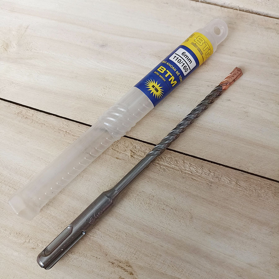 Mũi khoan bê tông BTM xịn - Các kích cỡ từ 6 - 16mm