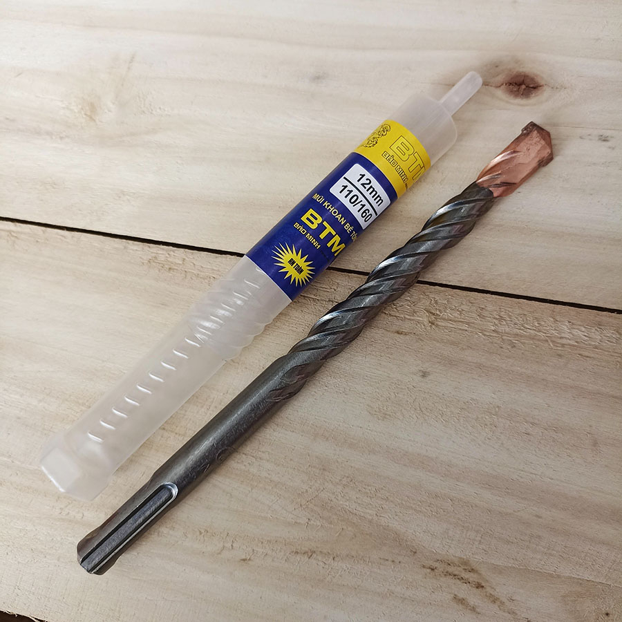 Mũi khoan bê tông BTM xịn - Các kích cỡ từ 6 - 16mm