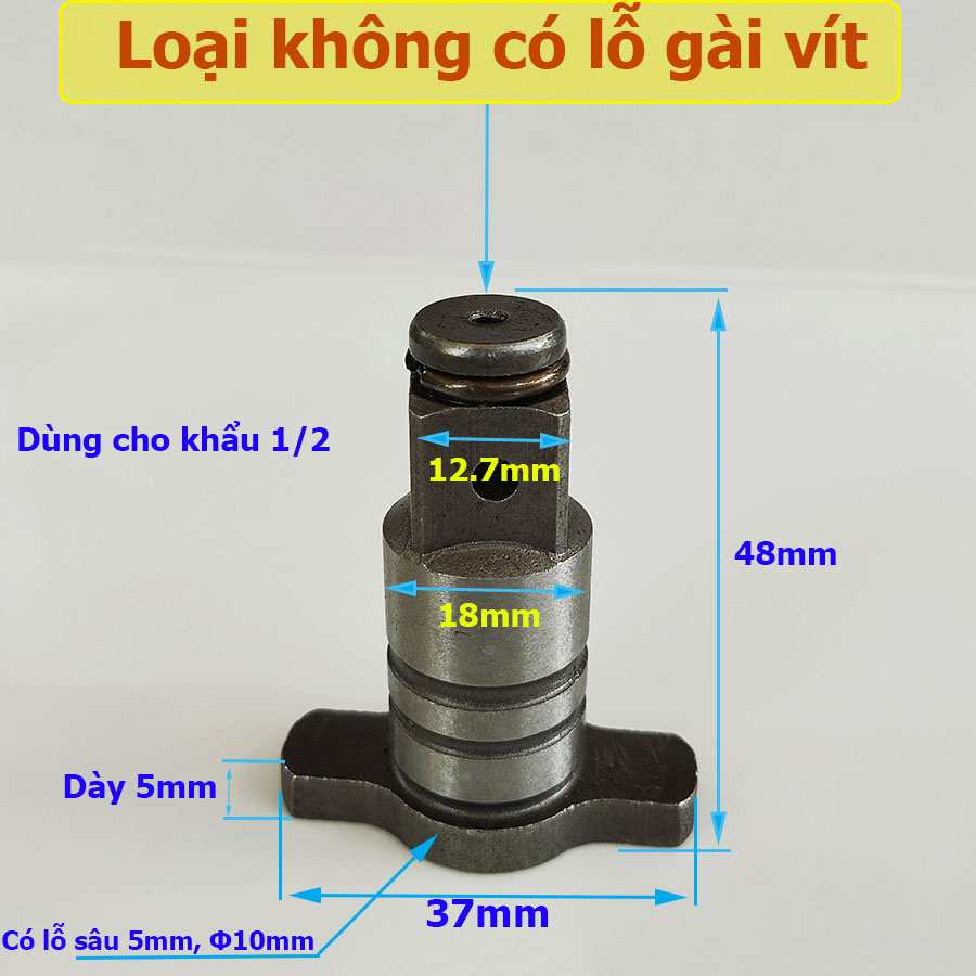 Đầu Bulong 1/2  Chữ T Thay Thế cho Máy Bu Lông, Máy Bắn Vít