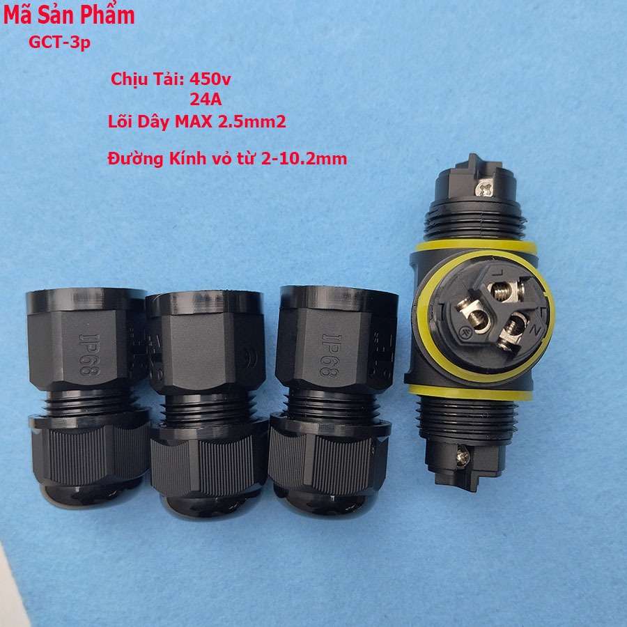 Cút Nối Dây Điện Chữ T Chống Nươc IP68