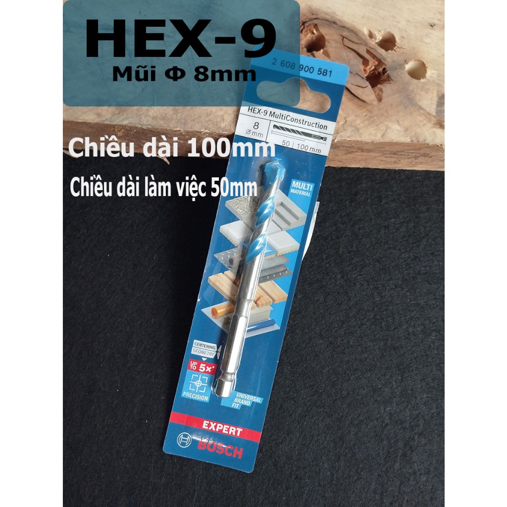 Mũi khoan đa năng HEX-9 - BOSCH chính hãng