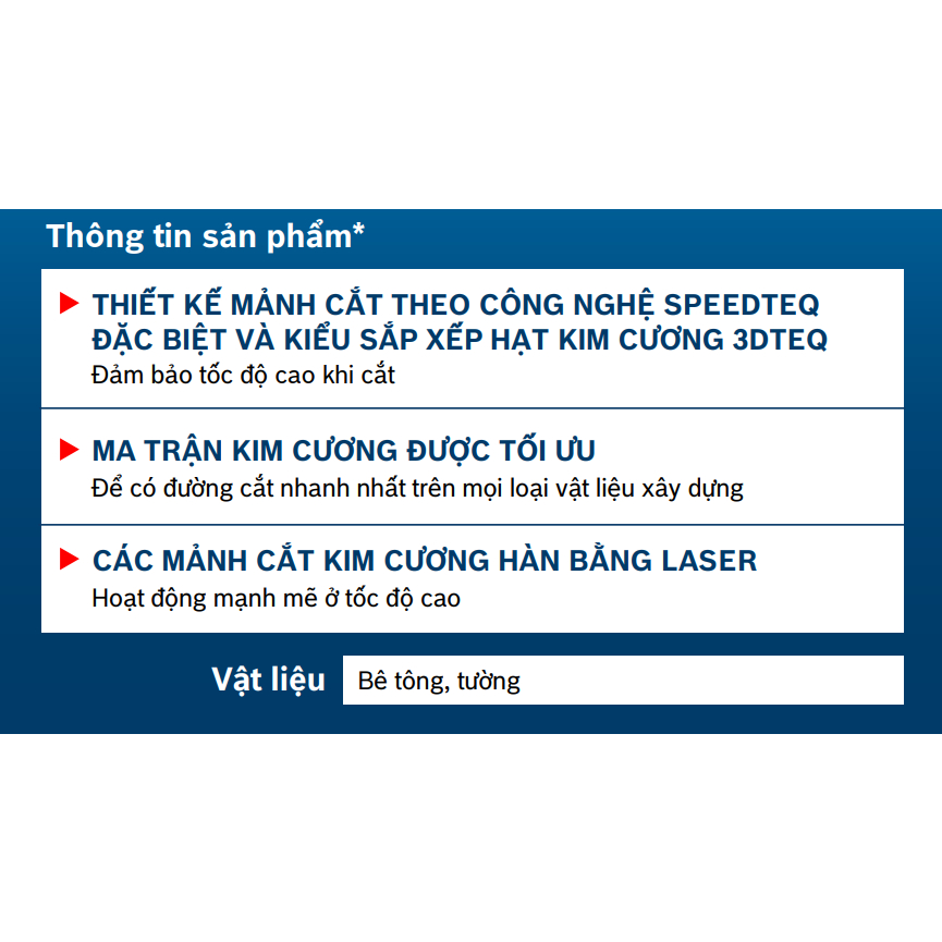 Đĩa Cắt Kim Cương 105mm Chuyên Cắt Bê Tông Thương Hiệu Đức BOSCH Chính Hãng - Lưỡi Cắt Bê Tông STANDARD FOR UNIVERSAL