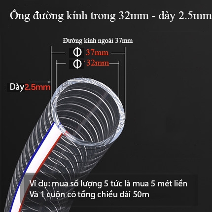 Ống nhựa mềm lõi lò xo thép . Ống PVC trong suốt chống gập dẫn nước, dầu