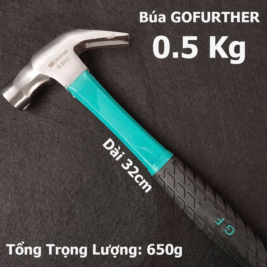 Búa Đóng Đinh Nguyên Khối HD - Tay cầm bọc cao su chắc chắn chuyên đóng