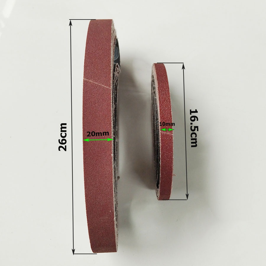 5 Dây đai nhám vòng 520x20mm 330x10mm - Dây đai thay thế máy mài nhám dây đai 330 520