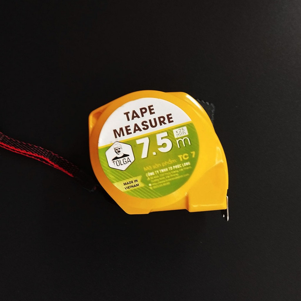Thước Rút (Thước Cuộn) TAPE MEASURE  TOLGA- Nhỏ gọn Chống Va Đập 3m 5m 7.5m 10m
