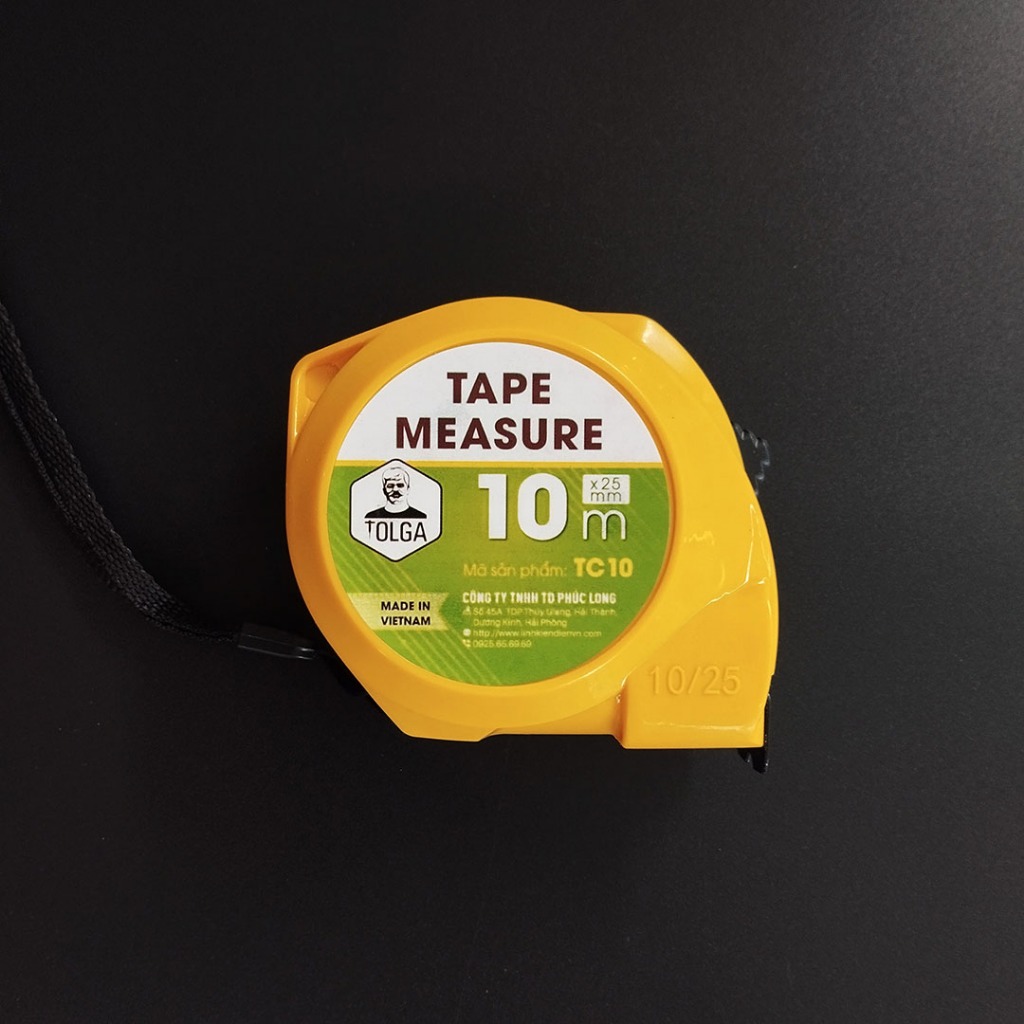 Thước Rút (Thước Cuộn) TAPE MEASURE  TOLGA- Nhỏ gọn Chống Va Đập 3m 5m 7.5m 10m