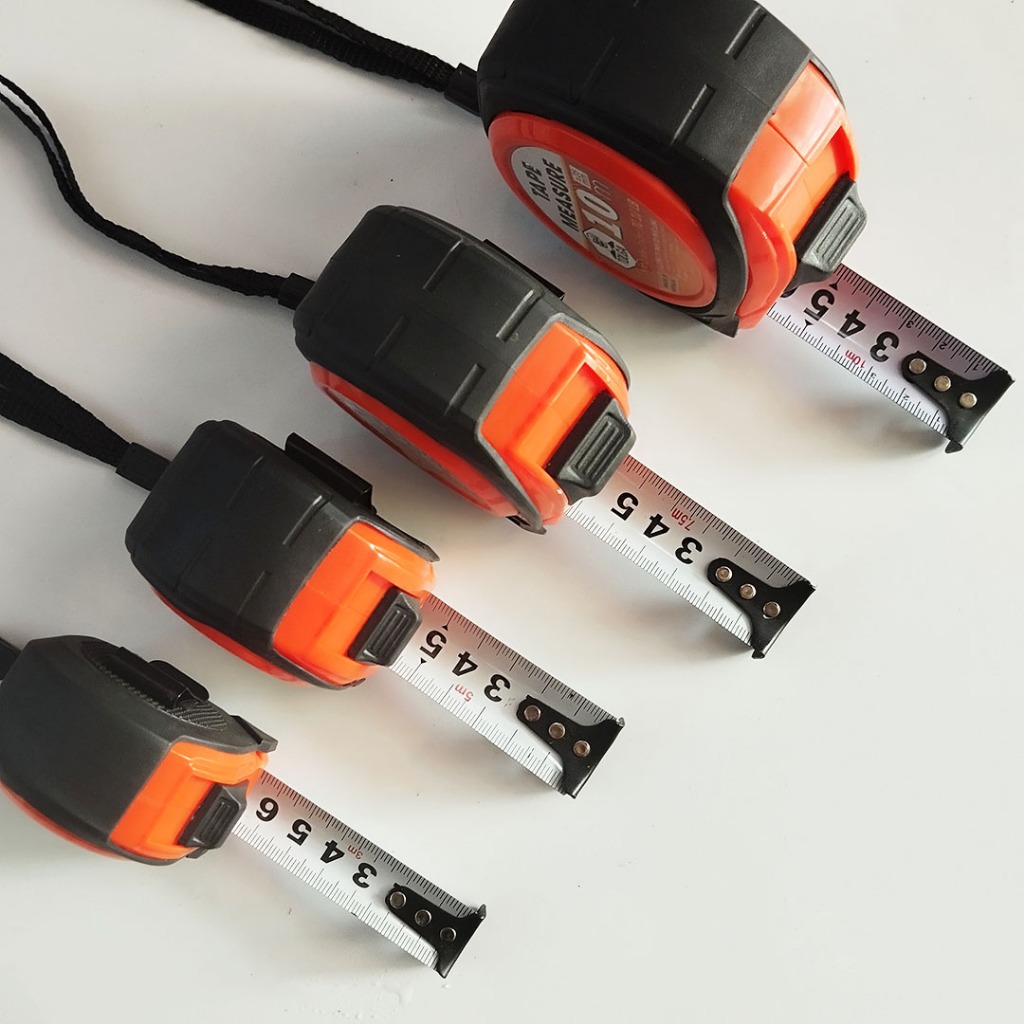 Thước Cuộn (Thước Rút) 3m 5m 7.5m 10mm TOLGA  Cứng Vỏ bọc cao su Chống va đập
