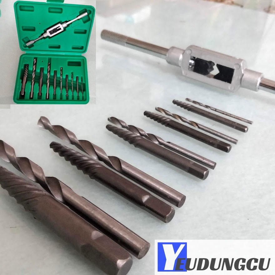Bộ Dụng Cụ Tháo Lấy Ốc Gãy 11 Chi Tiết | Tháo Vít, Bulong Hỏng, Trờn Ren
