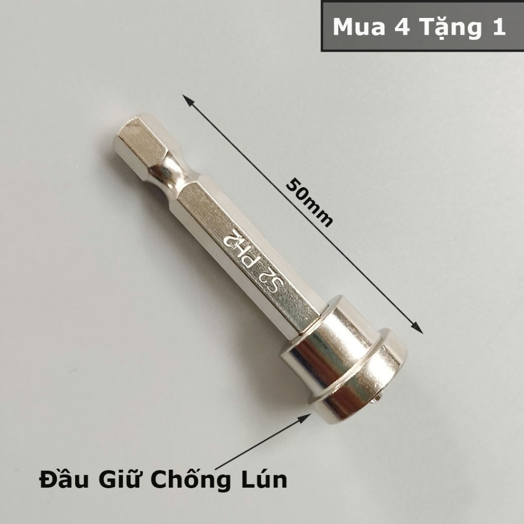 Mũi Bắn Vít PH2 Từ Tính Chặn Chống Lún | Dụng Cụ Thi Công Thạch Cao & Gỗ