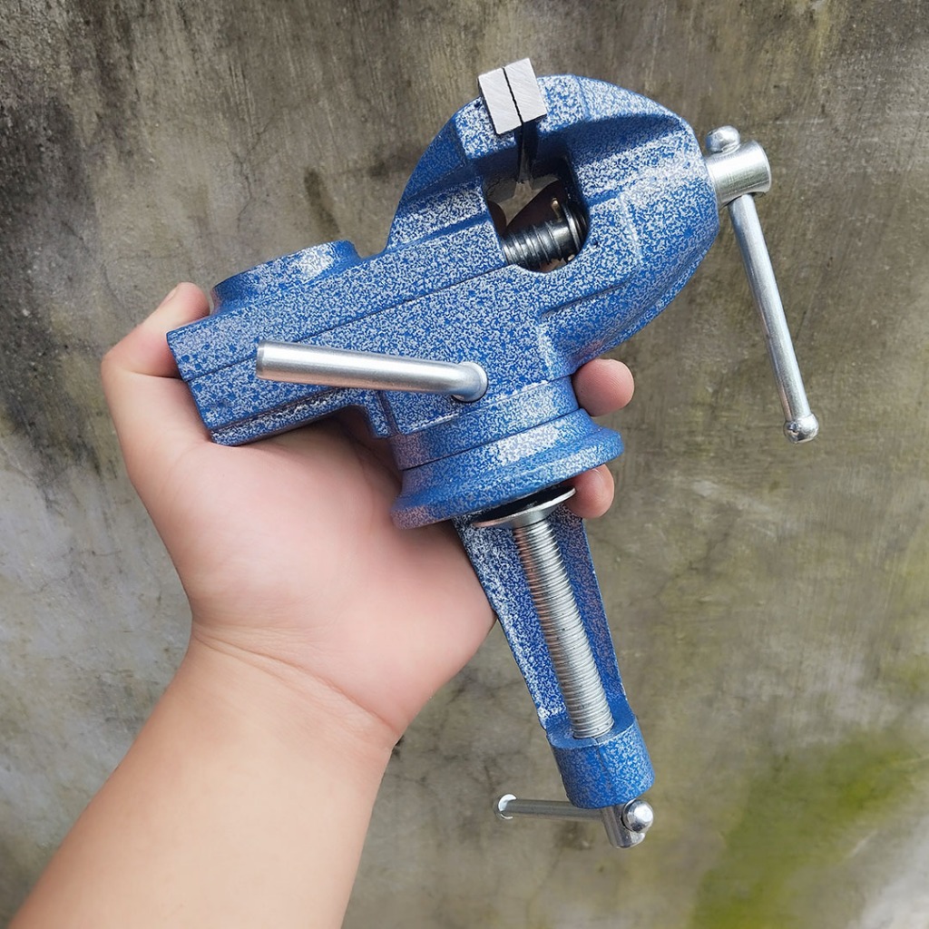 Ê Tô Kẹp Bàn Mini Mâm Xoay 360° YDC | Gang Đúc Bền Bỉ