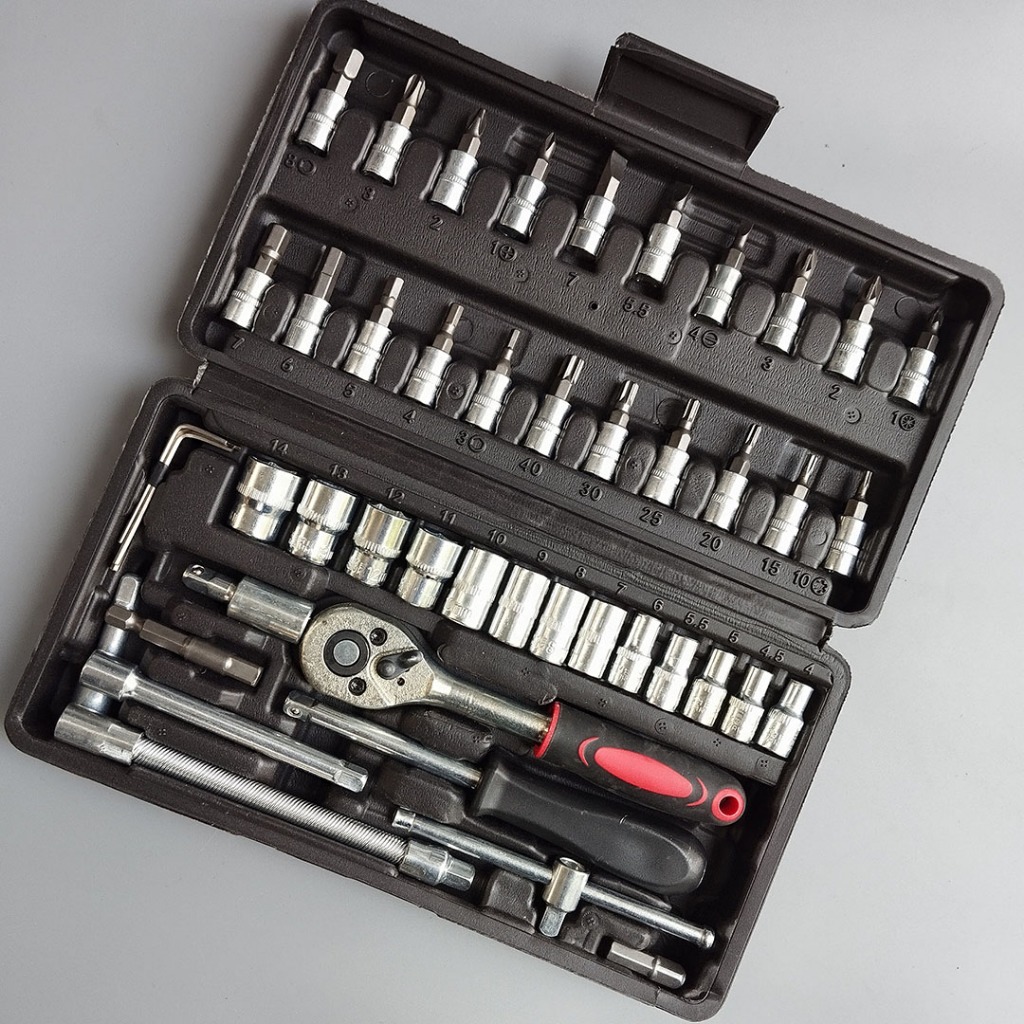 Bộ Dụng Cụ Sửa Chữa Đa Năng 46 Chi Tiết Hệ 1/4''