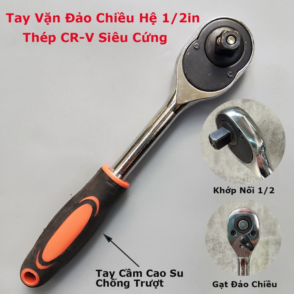 Cần Siết khẩu tự động hai chiều 1/2, 1/4 inch