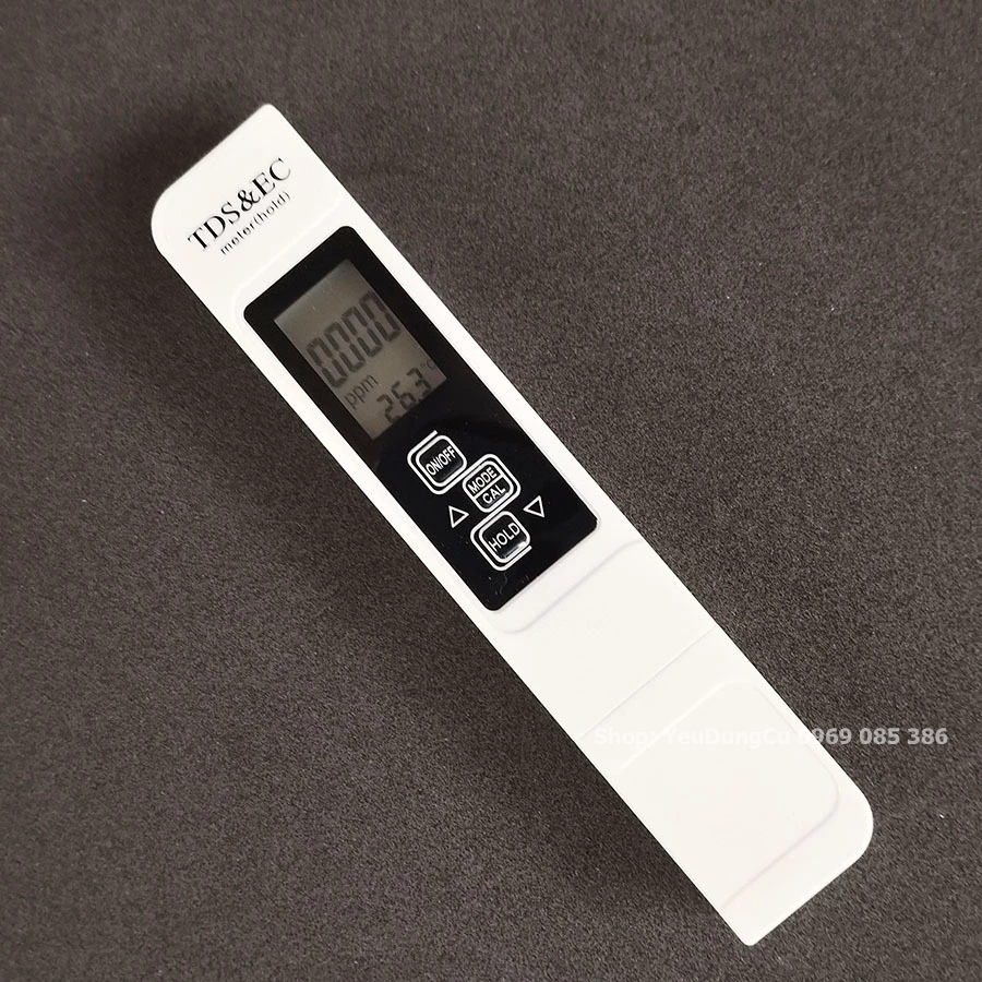 Máy Đo Kiểm Tra Nước Sạch PPM TDS&EC (Kèm Bao Da) - Bút Đo Thử Nước Sạch
