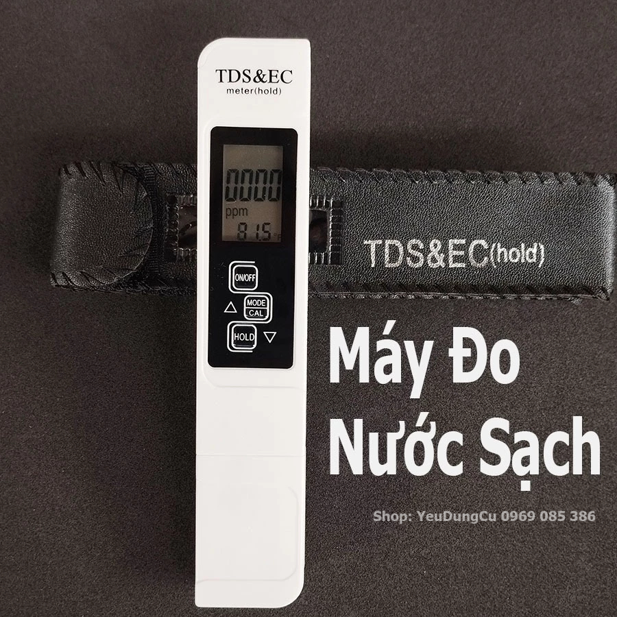 Máy Đo Kiểm Tra Nước Sạch PPM TDS&EC (Kèm Bao Da) - Bút Đo Thử Nước Sạch