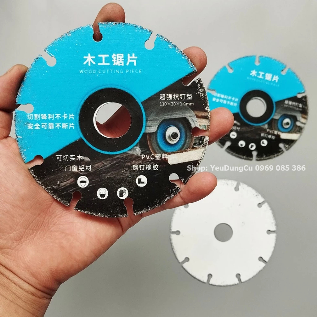 Lưỡi Cưa Gỗ Chống Sốc 110mm - Đĩa Cưa Gỗ An Toàn Lắp Cho Máy Mài Góc