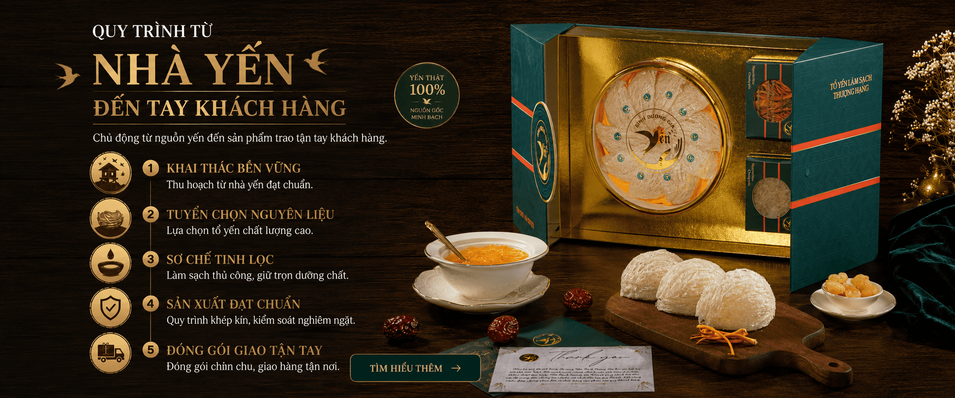 Giới thiệu và quy trình kiểm soát sản phẩm Yến Bình Dương Gia