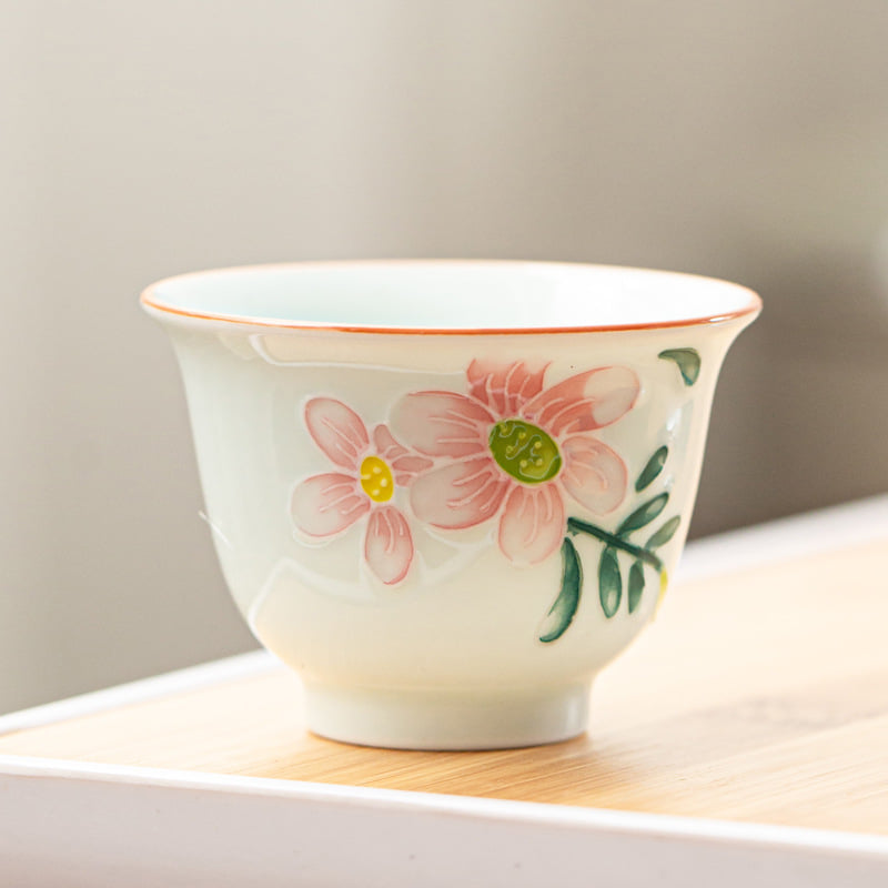 CHÉN SỨ PHÚC KIẾN HỌA TIẾT ĐẮP NỔI