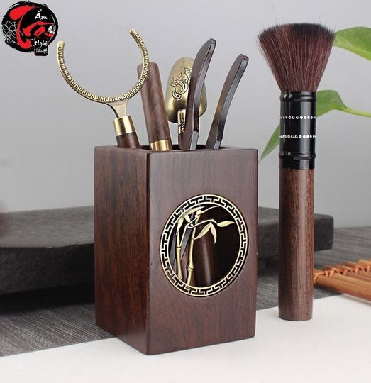 BỘ TRÀ CỤ GỖ MUN CAO CẤP