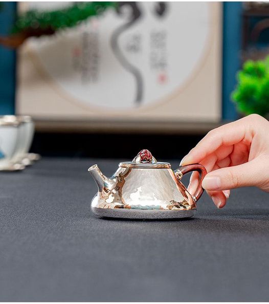 ẤM THẠCH BIỀU BẠC NGUYÊN CHẤT 999