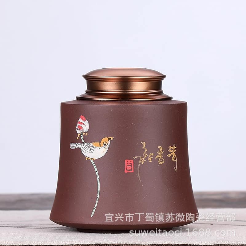 HŨ TRÀ TỬ SA (2 NẮP SIÊU KHÍT)