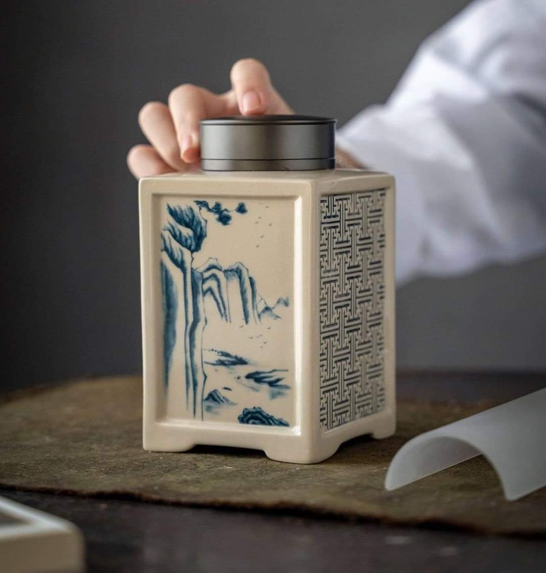 HŨ TRÀ GỐM TRO THỰC VẬT