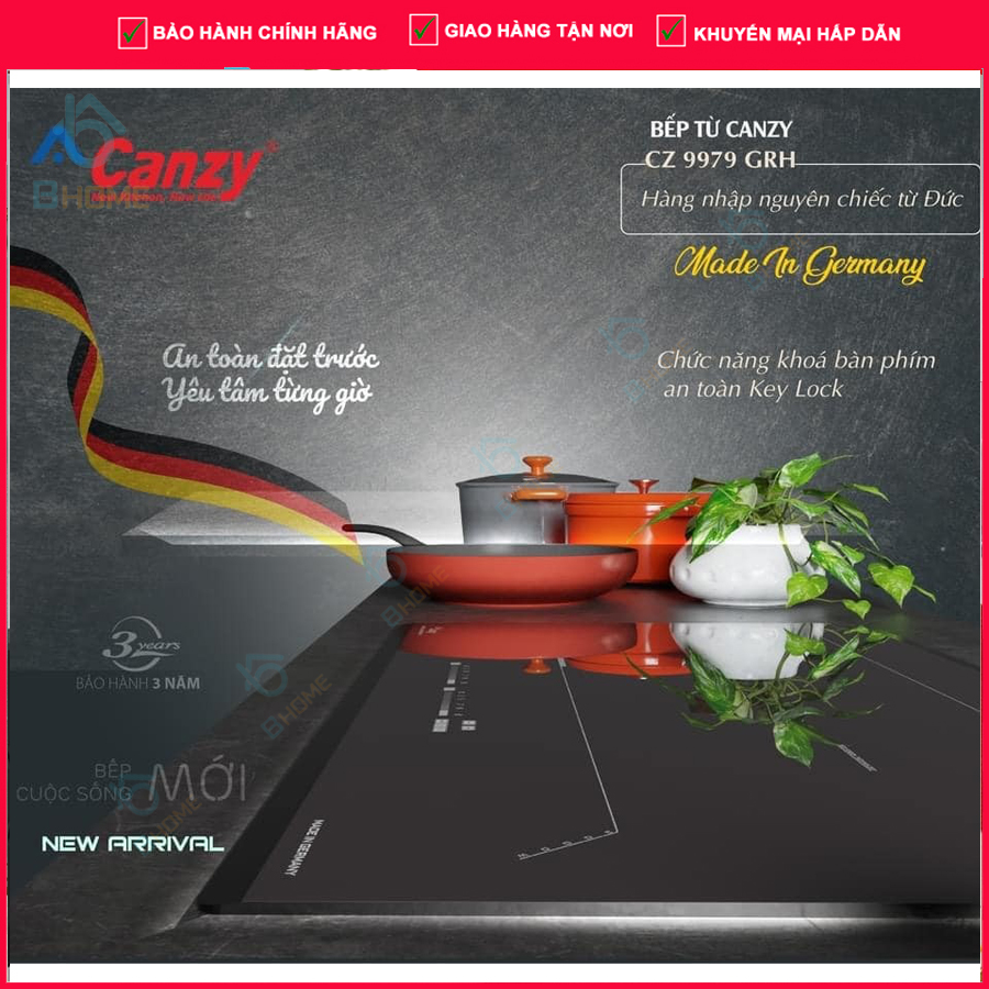 Bếp từ Canzy CZ 9979 GRC