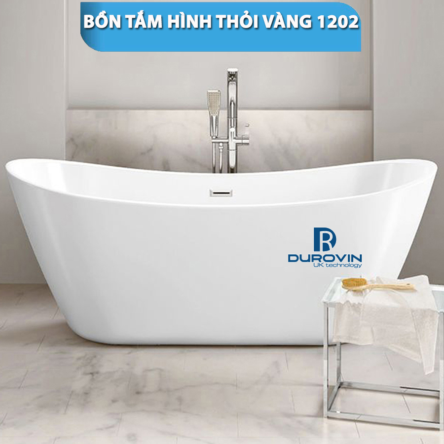 Bồn Tắm Hình Thỏi Vàng DRV-1202 – Tinh Hoa Nghệ Thuật Trong Phòng Tắm