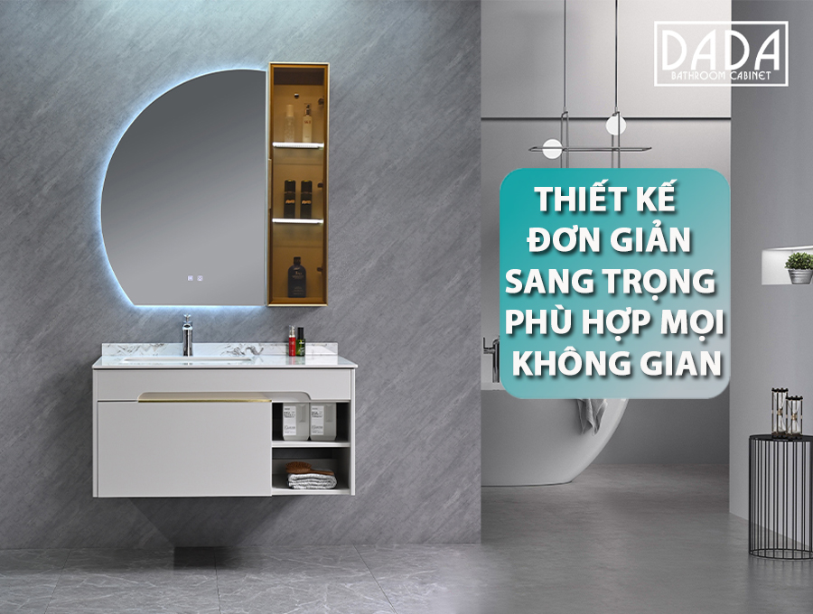 Bộ Tủ Gương Phòng Tắm, Tủ Lavabo Đẹp, Tủ Lavabo Phòng Tắm DADA E2215