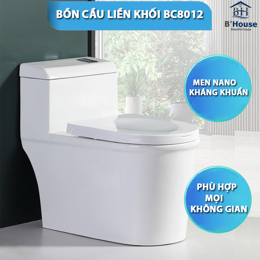 Bồn Cầu Liền Khối BC 8012