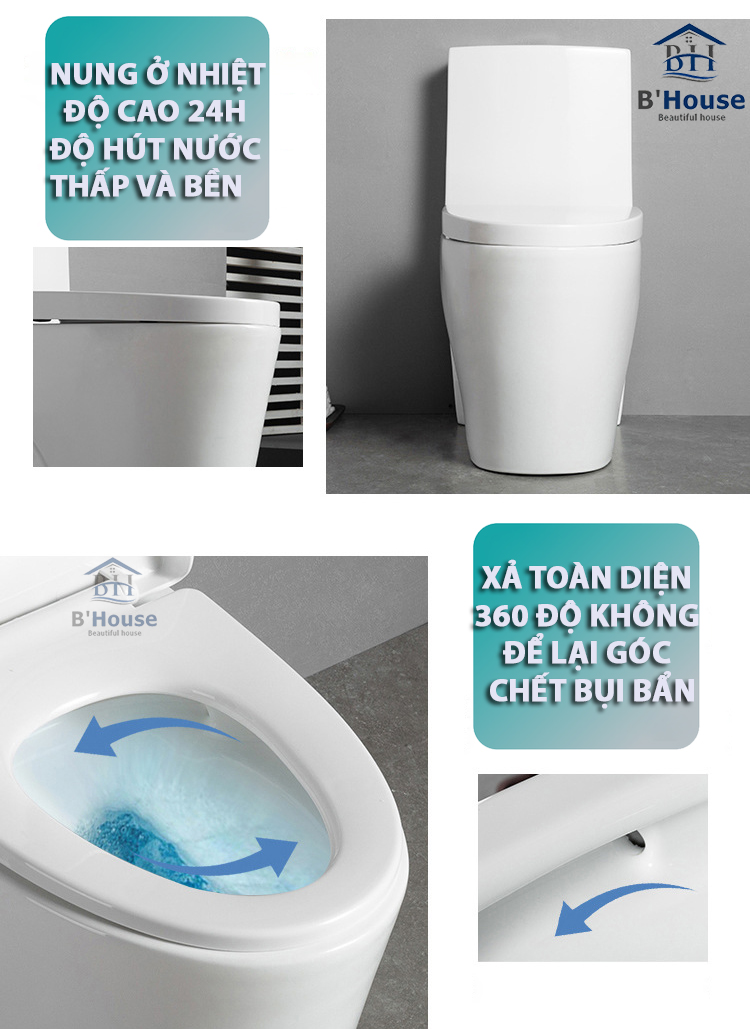 Bồn Cầu Liền Khối BC 8024