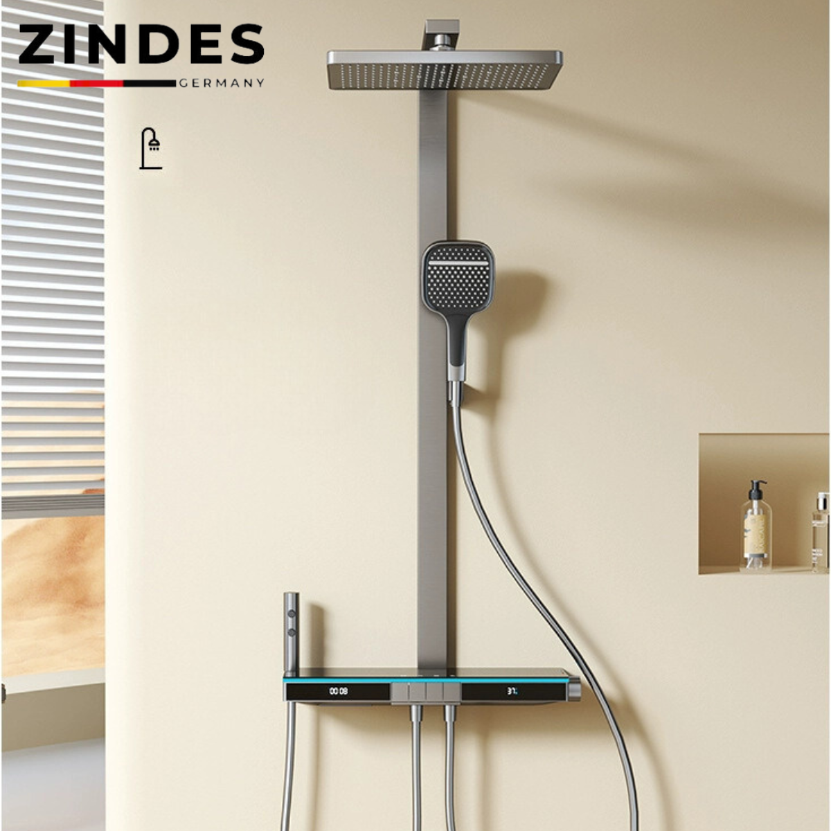 Sen cây tắm nóng lạnh, vòi sen thông minh SC 190