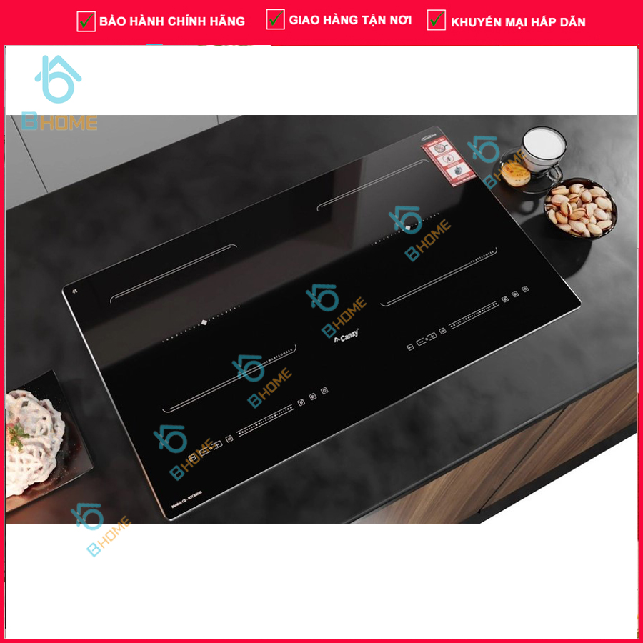 Bếp từ đôi CANZY NTC68HN | Sôi liu diu | Bo viền